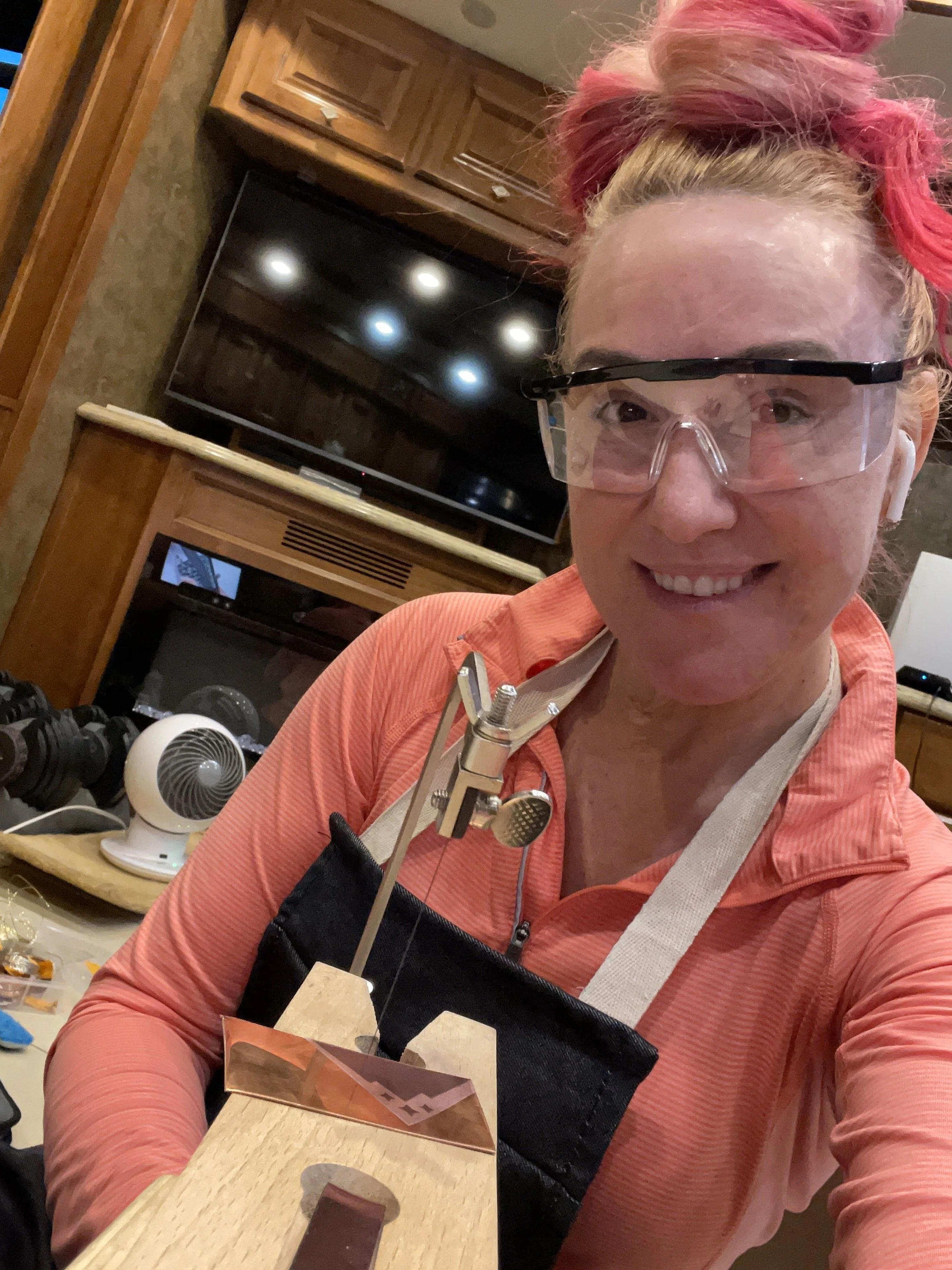 Making Jewelry in our Motorhome