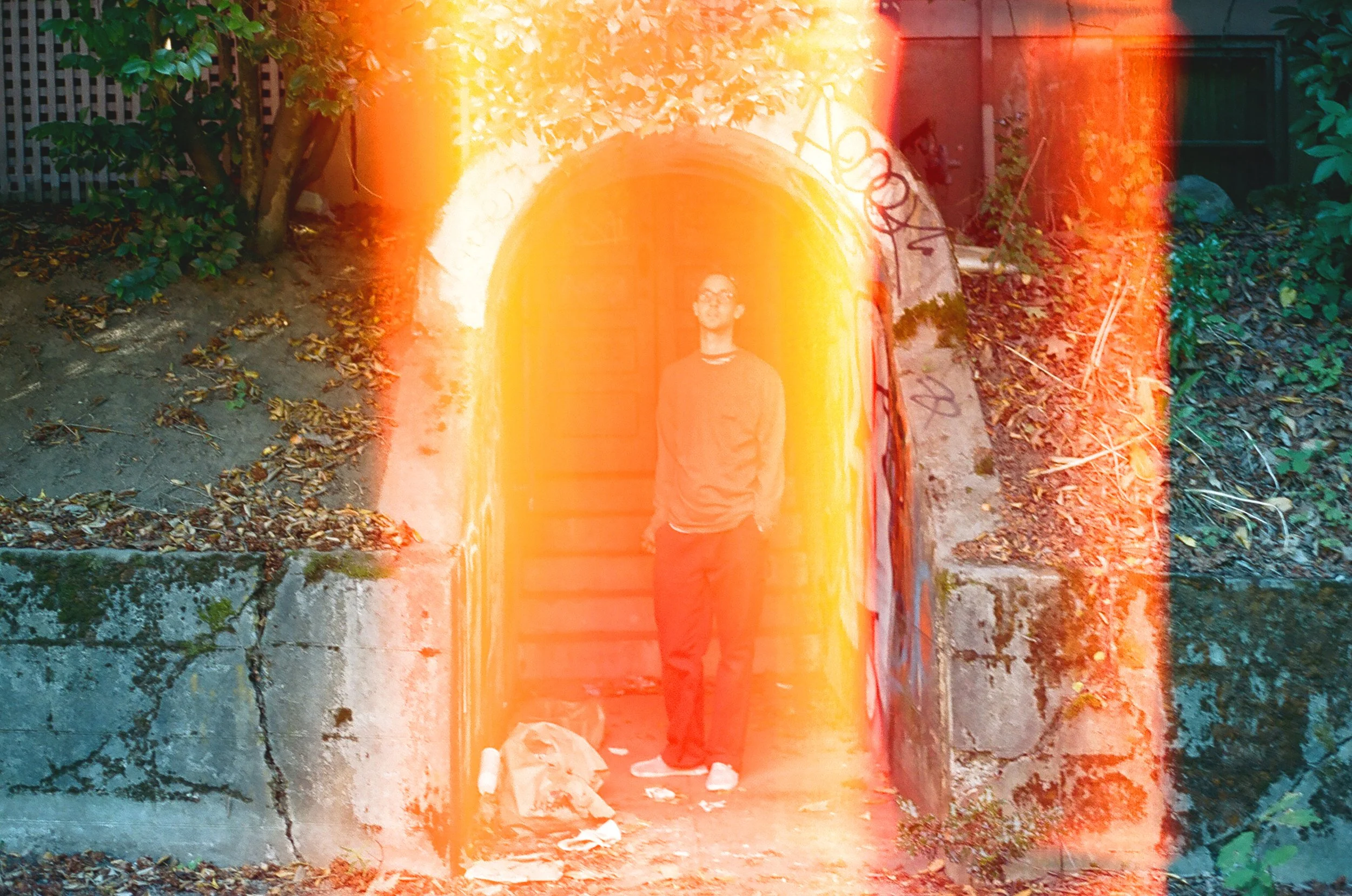 Ryan Lay Stand In Tunnel.JPG