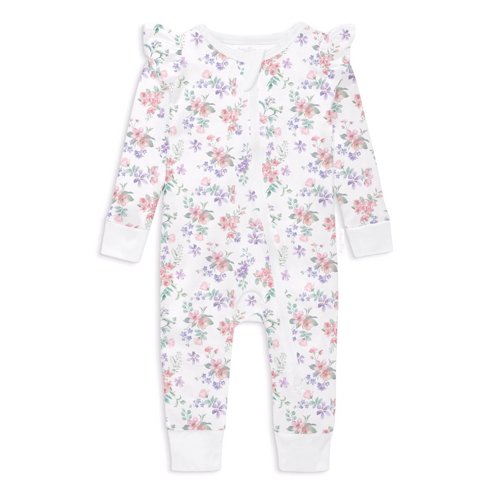 Aster & Oak - Pastel Bloom Zip Romper