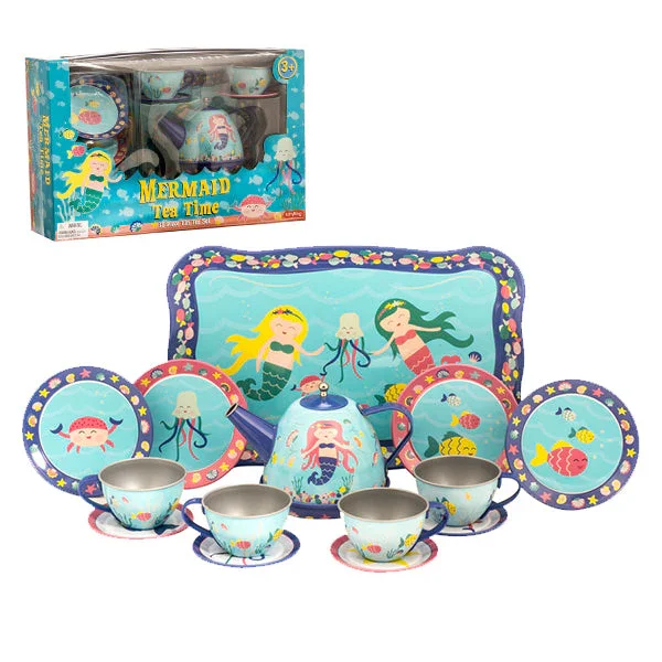 Schylling - Mermaid Tin Tea Set