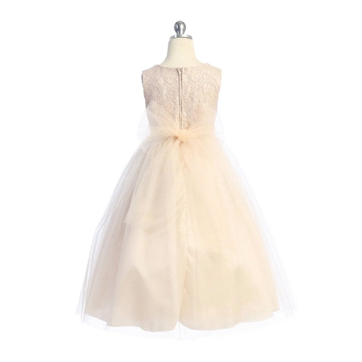 Zoe Champ/Blush Flower Petal Dress, 2 Variants — Juno Kids Australia