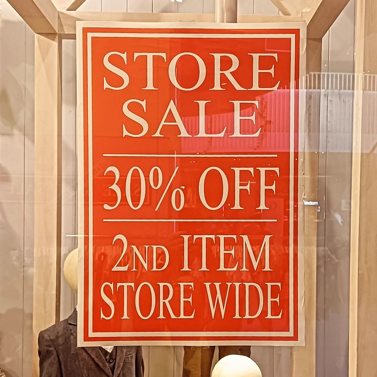 STORE SALE
30% OFF SECOND ITEM
Conditions Apply