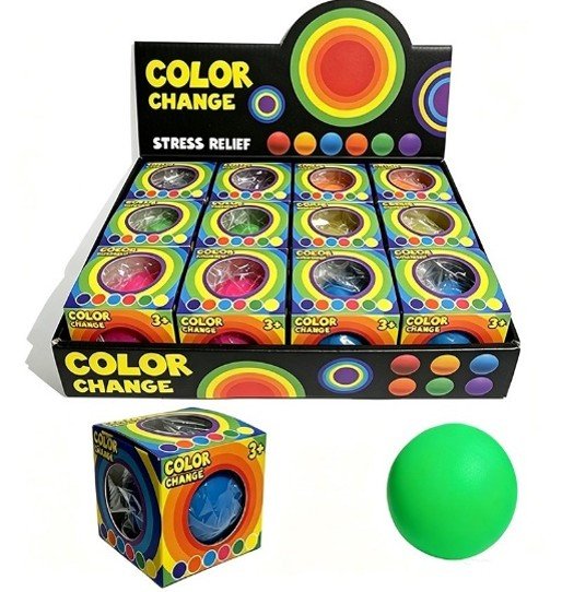 Arriving Soon - Squishy 6cm Colour Change Ball assorted