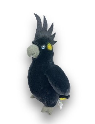 Eco Buddies - Black Cockatoo Yellow Tail - 25cm