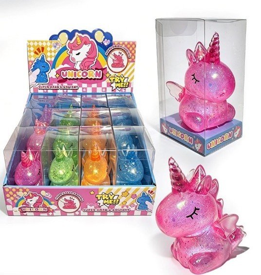 Arriving Soon - Squishy Glitter Unicorn assorted