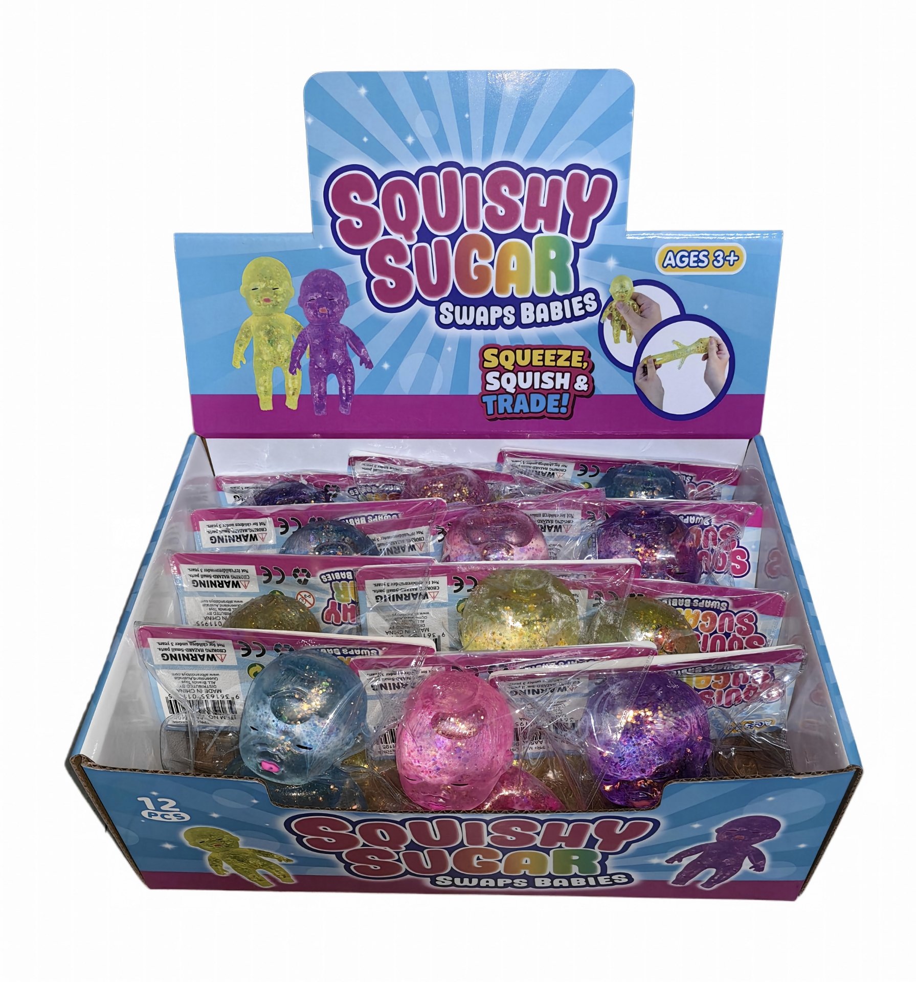 Arriving Soon - Squishy Sugar Swaps Babies 14cm assorted