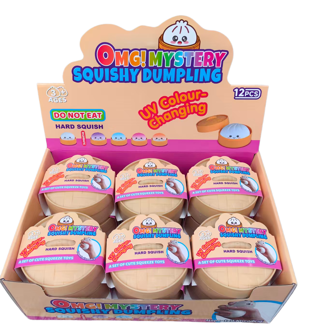 Arriving Soon - Squishy Mystery UV Colour Change Dumpling assorted