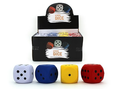 Arriving Soon - Squeeze Dice, assorted colours