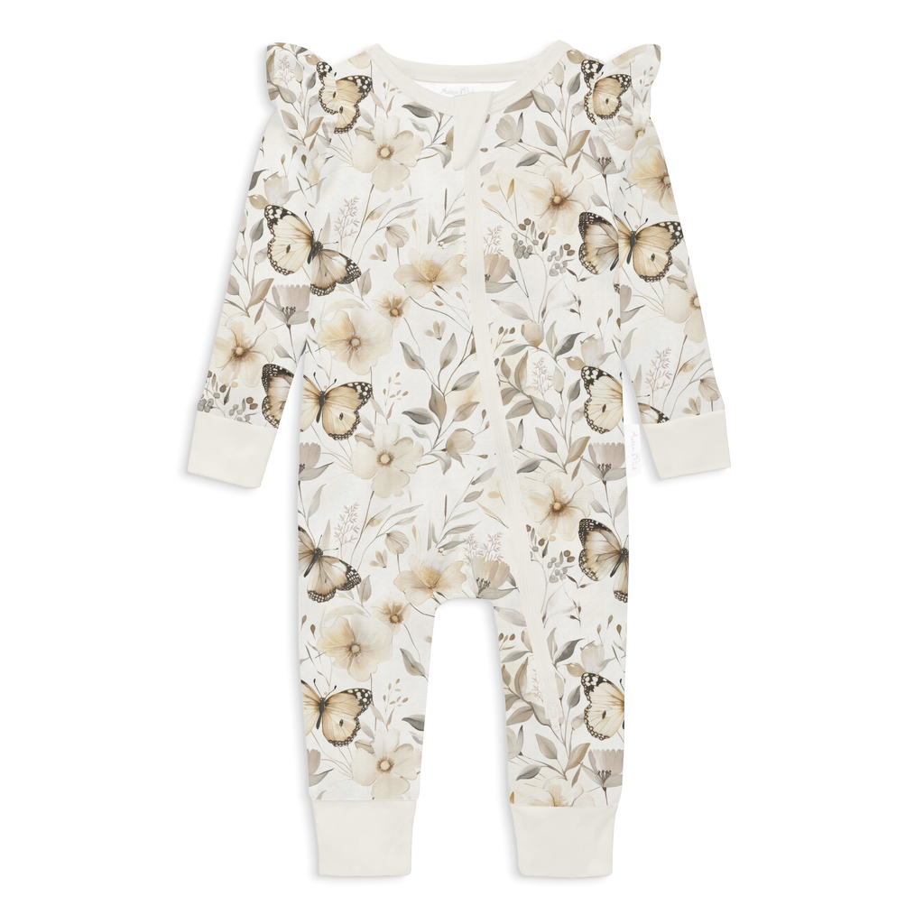 Aster & Oak - Butterfly Fields Zip Romper