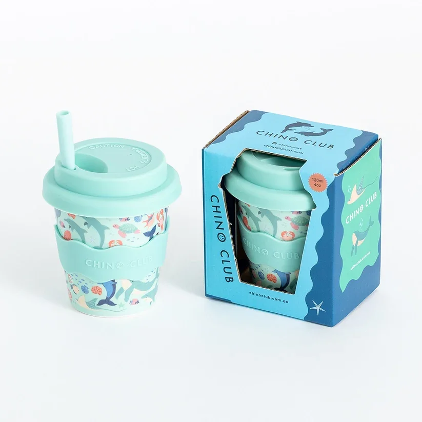 Arriving Soon - Chino Club - Sea Creatures Babychino Cup 4oz