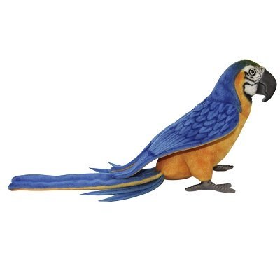 Hansa - Macaw Blue & Yellow Parrot 40cm