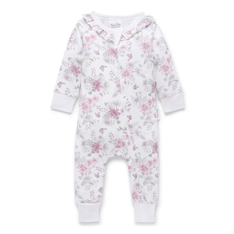 Daisy Floral LS Zip Romper.jpeg