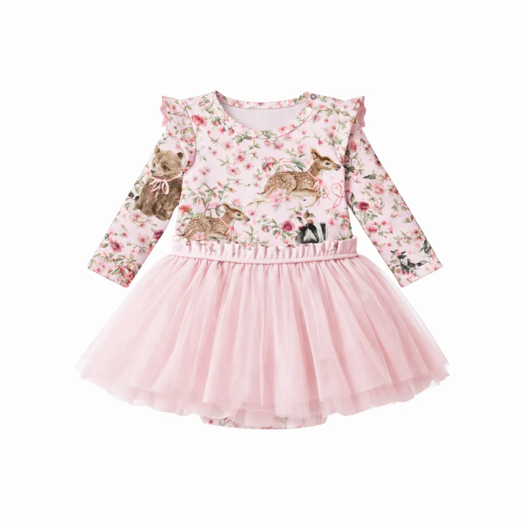 Confetti Kidz - Baby Animals Onesie Tutu Dress