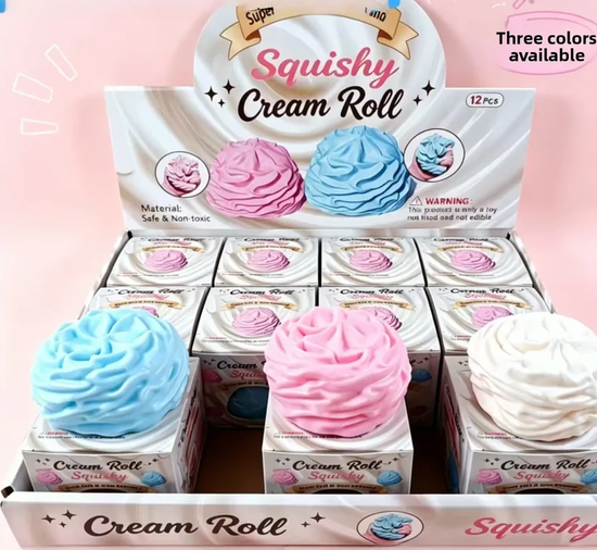 Arriving Soon - Cream coconut oil Roll Squishy