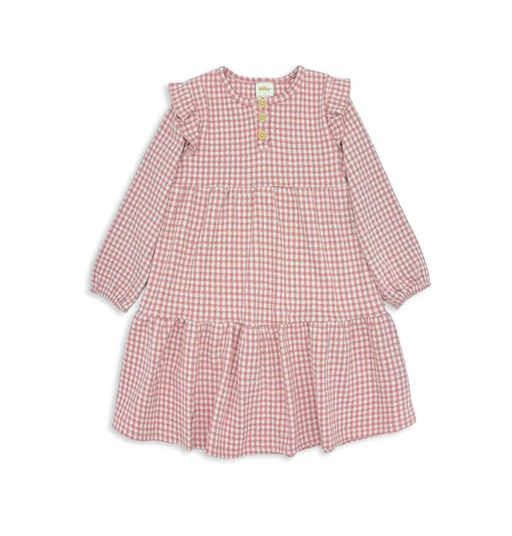 Milky - Rose Check Frill Dress