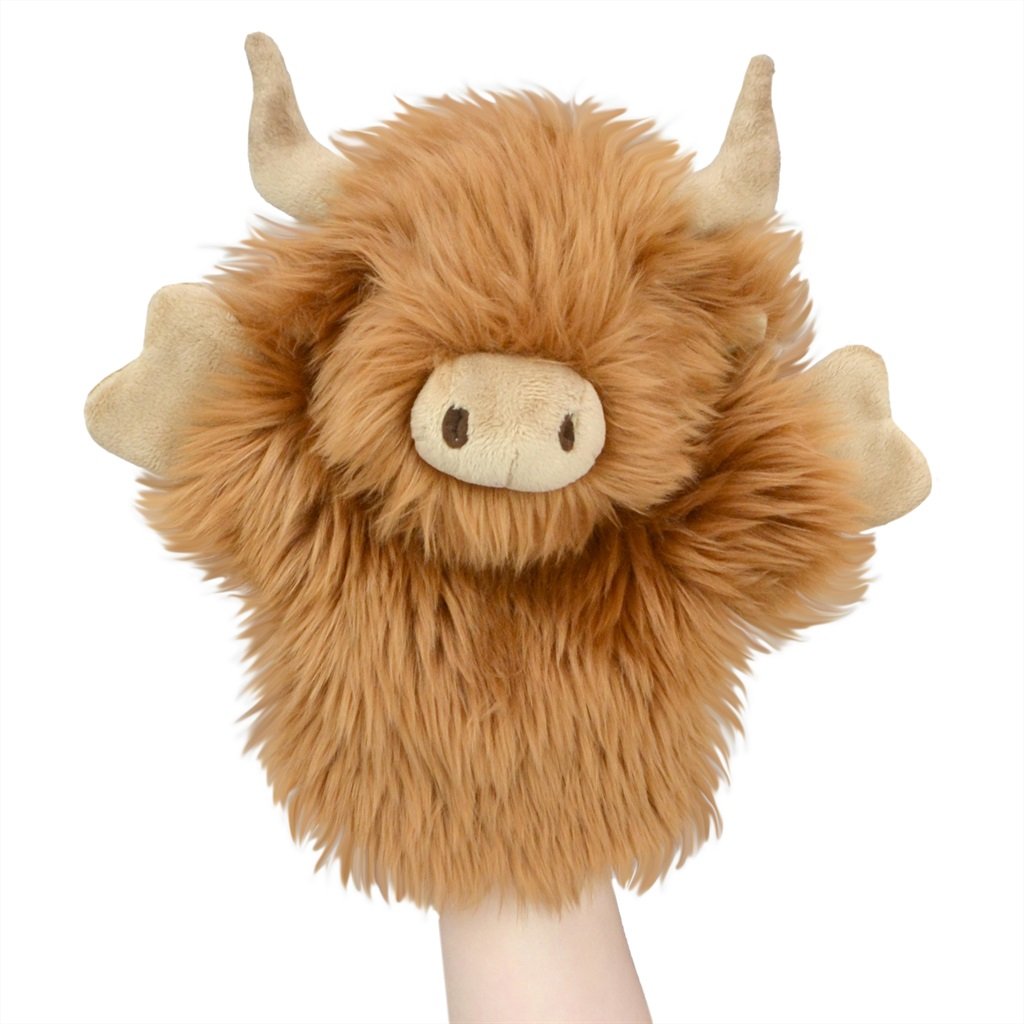 Korimco - Lil Friends Highland Cow Puppet 26cm