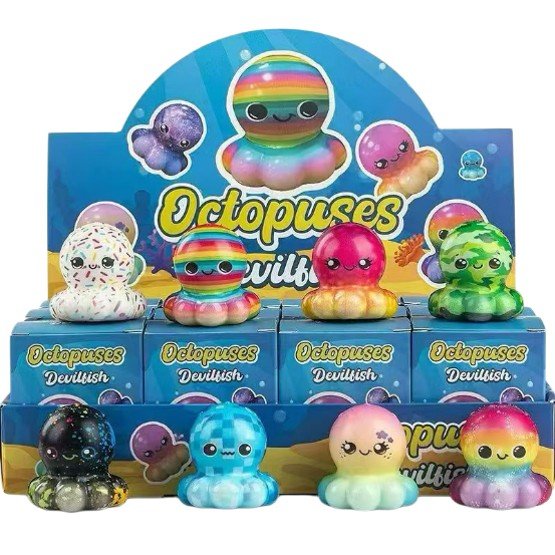 Arriving Soon - Squishy Blind Box Octopus Family assorted