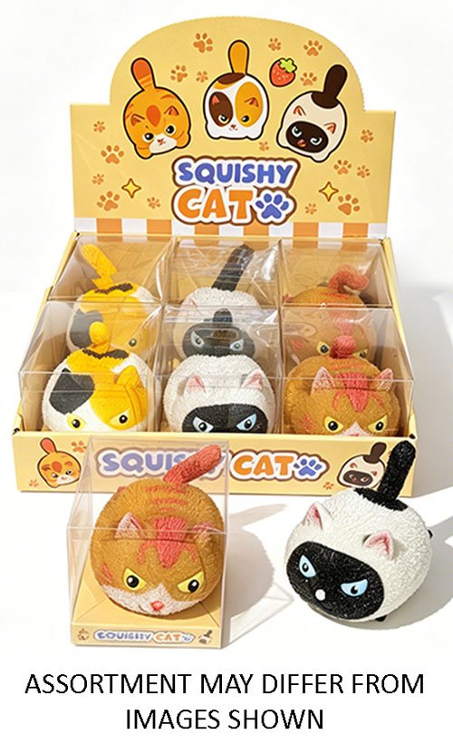 Arriving Soon - Squishy Cats assorted