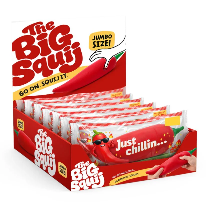 Arriving Soon - Keycraft - The Big Squij Chili Slow-Rise Squishy Toy