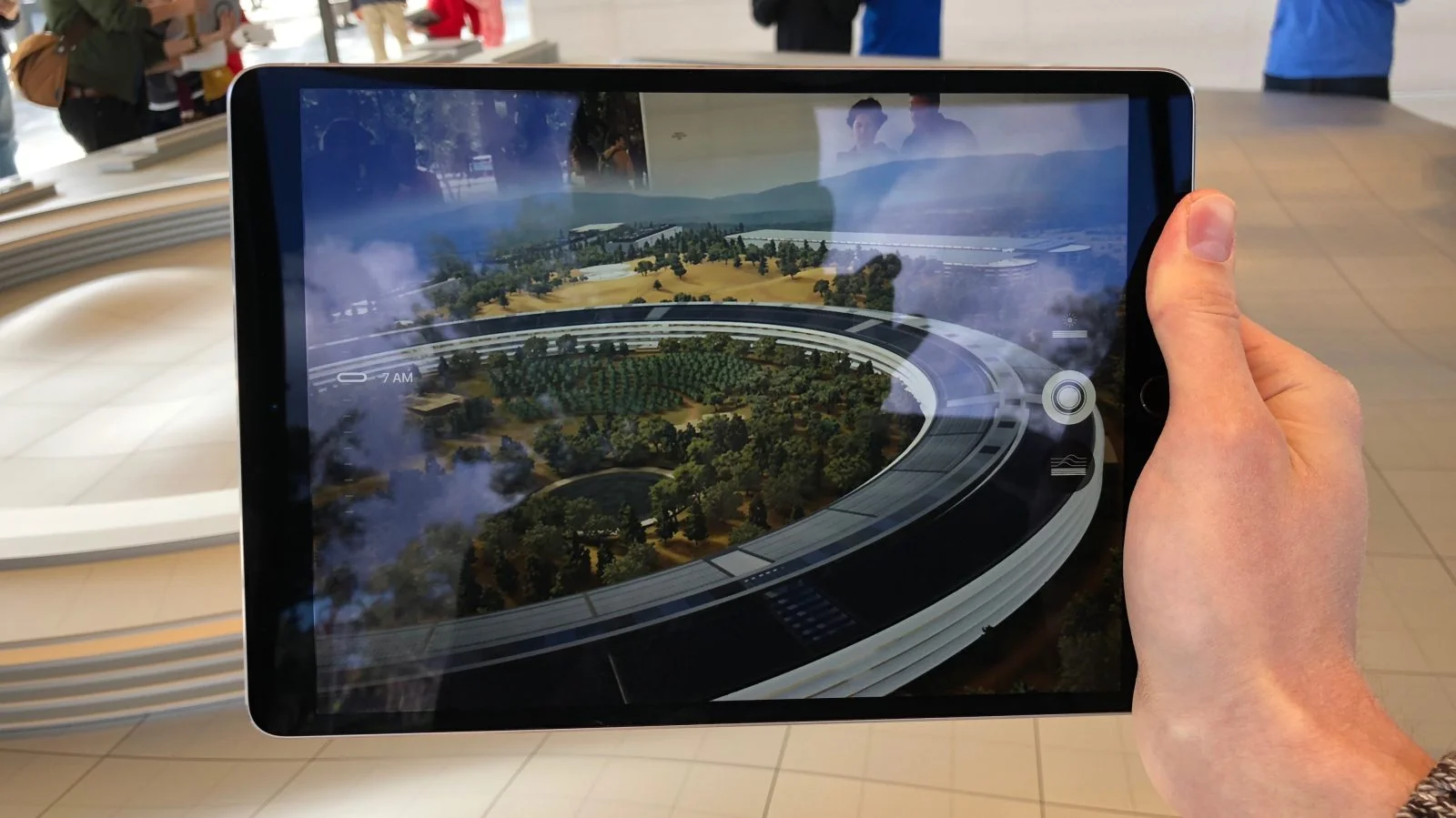 Apple Campus Visitor’s Centre as seen through AR