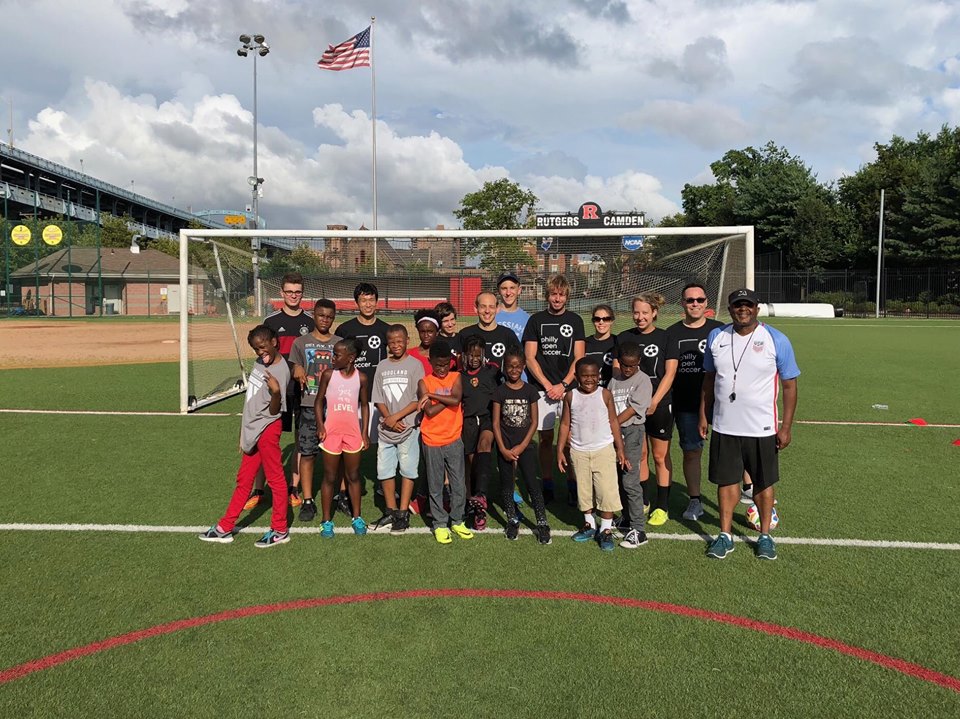 Camden Soccer Festival 2018. First time in Camden at the Rutgers University complex. Great day working with new players and Reverend Floyd White.