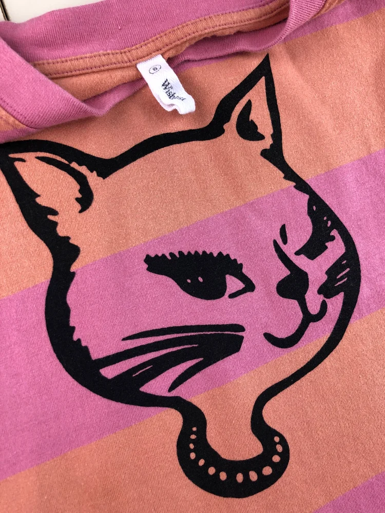 90s Winking Cat Screen Printed Vintage — ODDBALLL VINTAGE