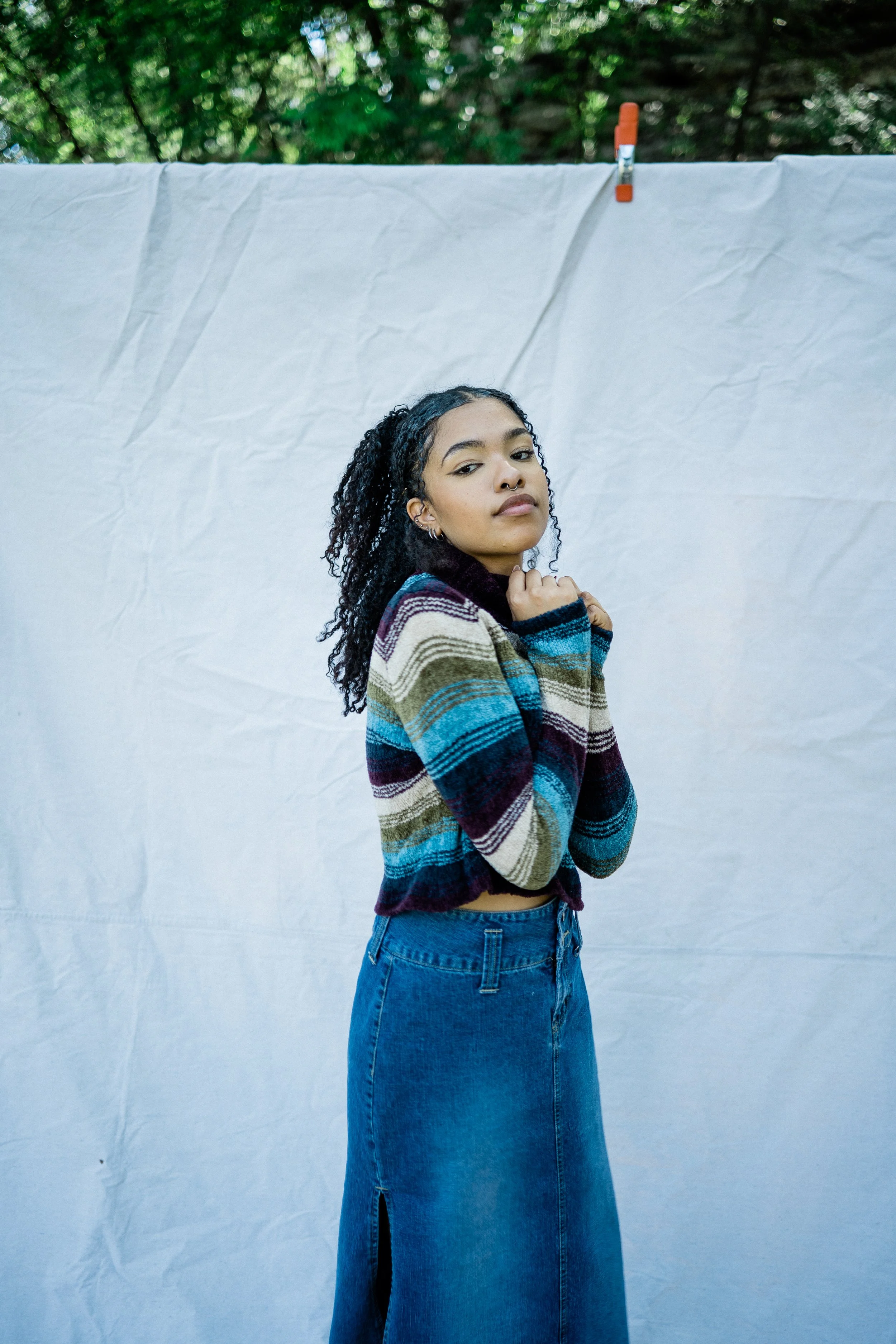 Super Soft 90s Knit Chunky Semi-Cropped Turtleneck Sweater