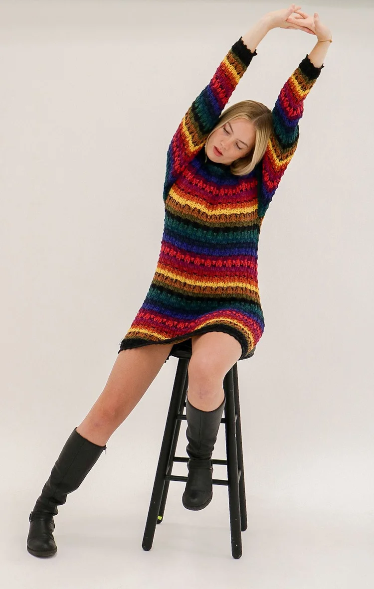 self portrait knit bow dress self-portrait - White Pointelle Knit Bow Midi Dress main image 1