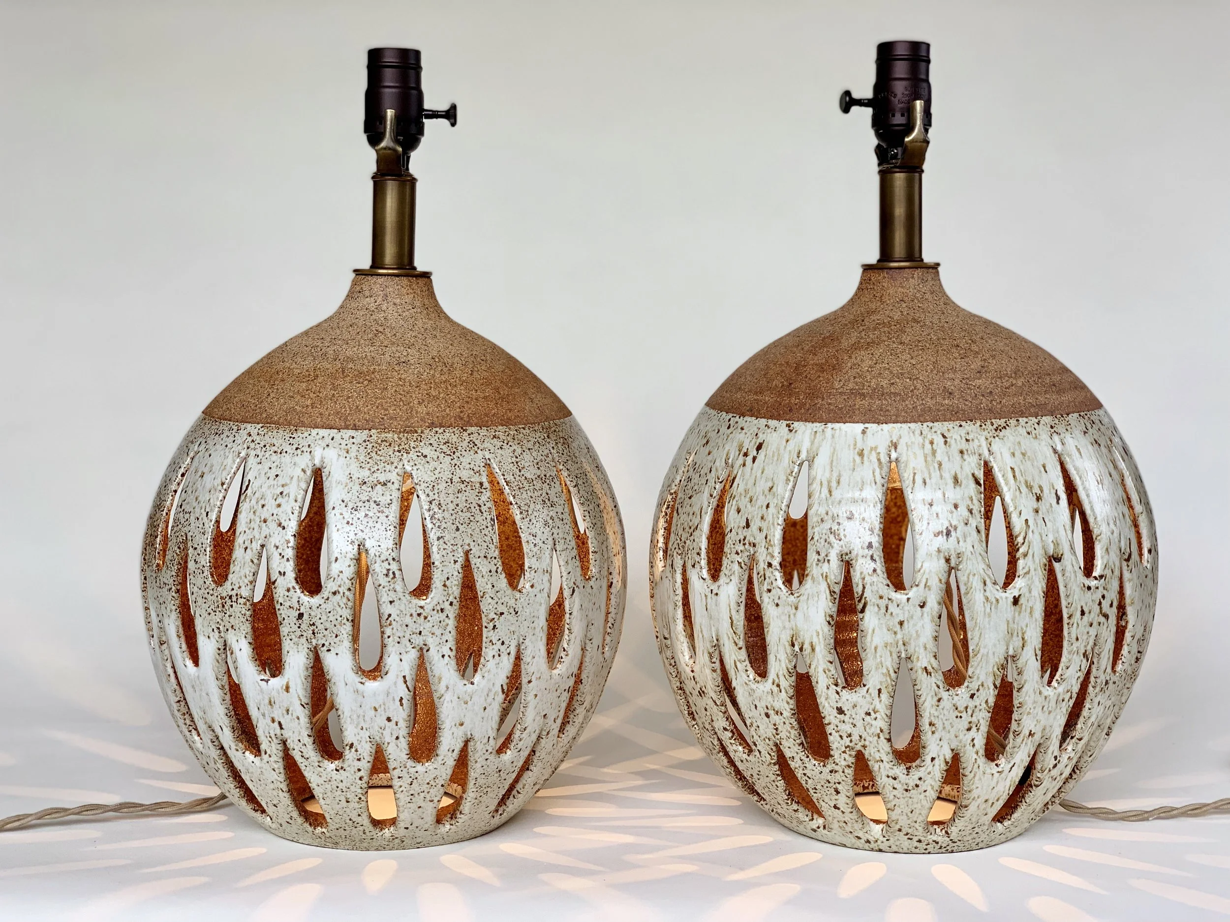 pair of large table lamps