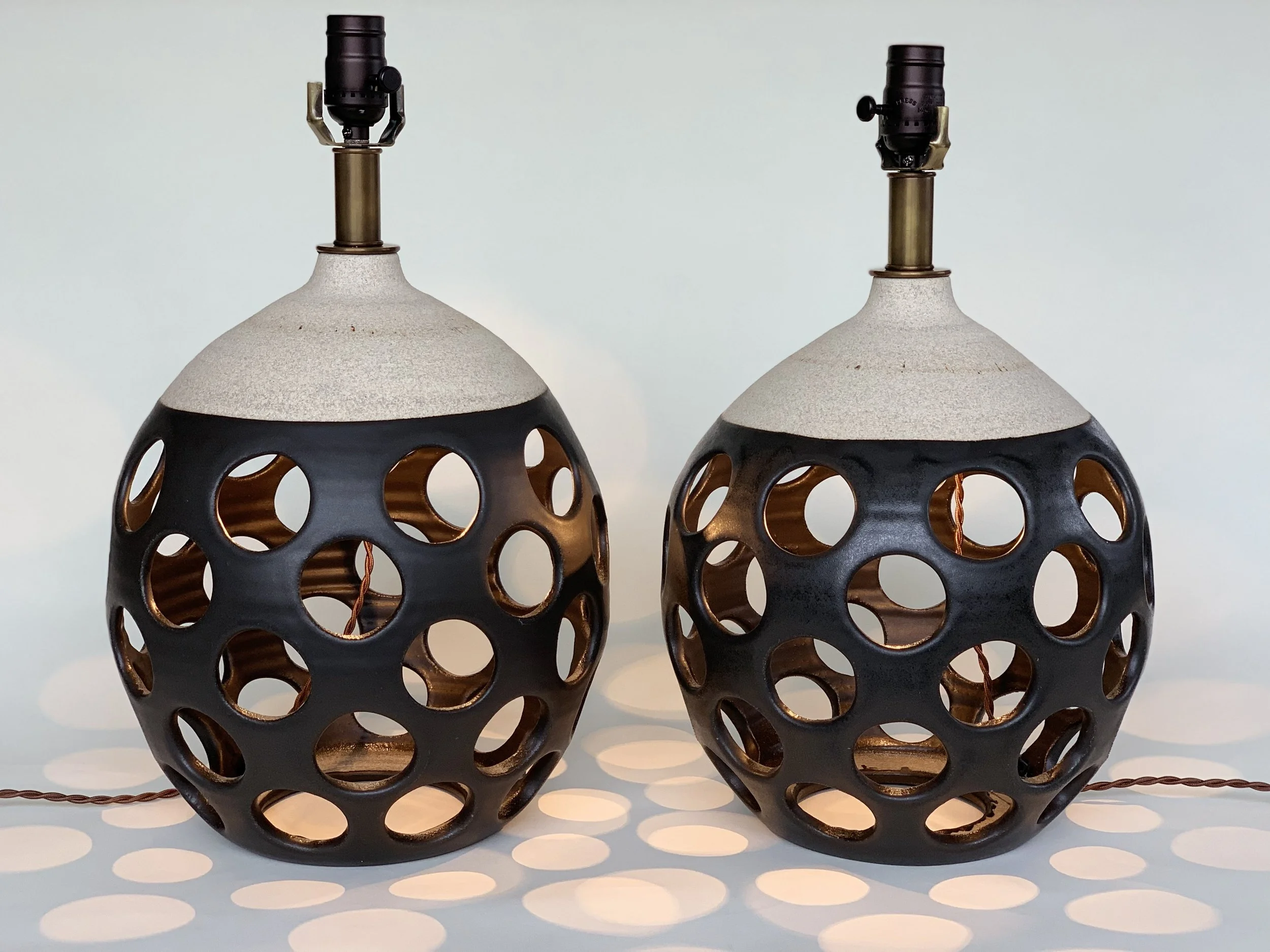 pair of large table lamps