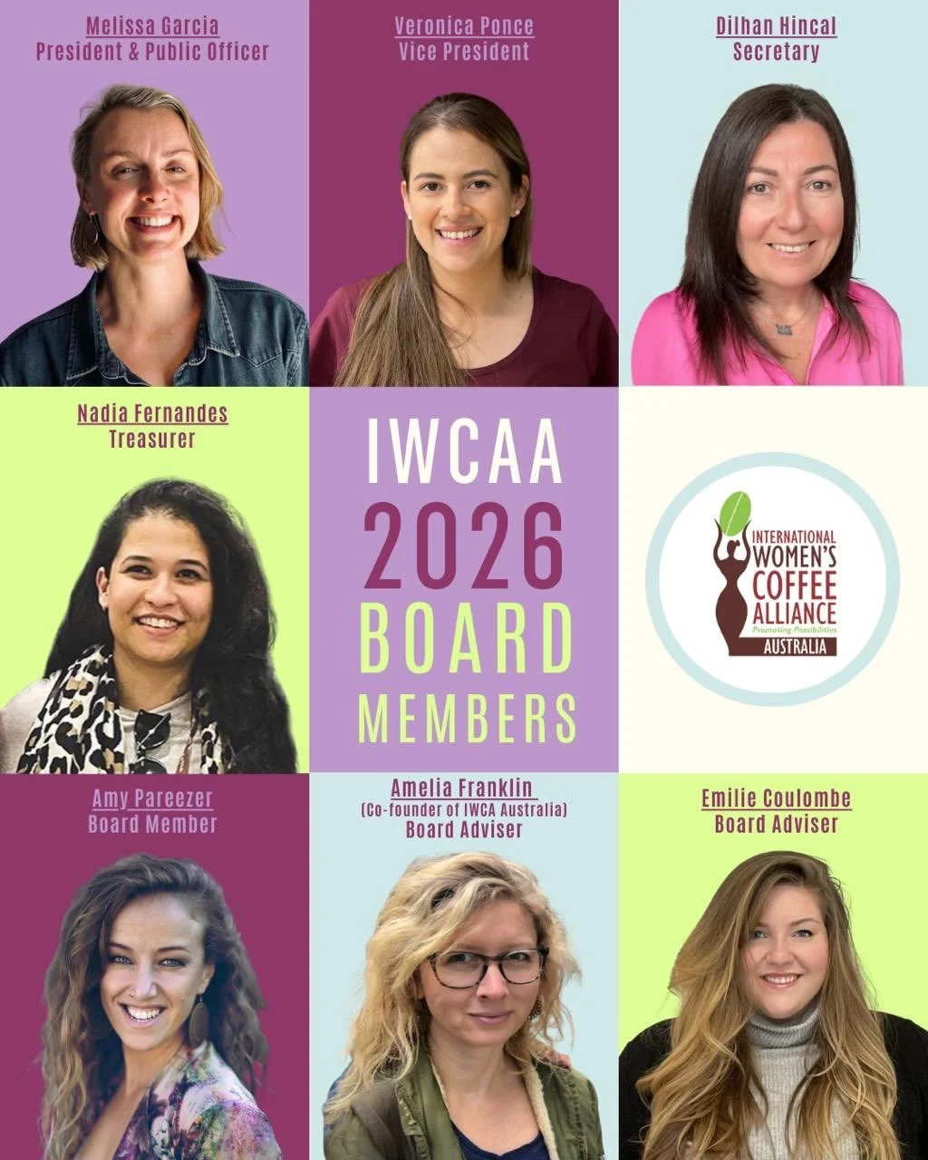 ✊Women In Coffee - we are over 70% of its labour force
🫶 Honoured to be in this leadership role for the year ahead with @iwca_australia alongside these awesome women &amp; so grateful for the experiences to date, some highlights in pics 

⚡️ Coffee 