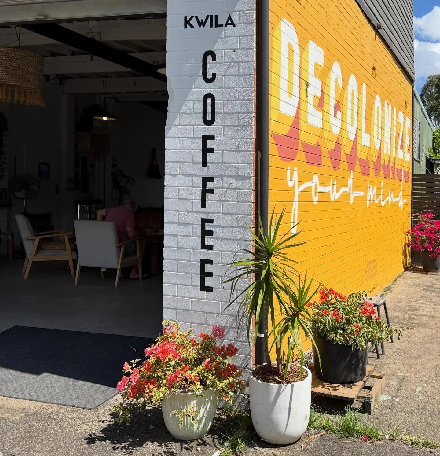 OPEN Good Friday &amp; Easter Saturday 8-12 coffee only
@timbre.lismore 
If you&rsquo;re in the Northern Rivers pop on in 🌞🌴🛶 🎶 

Sydney sites will be CLOSED Friday - Monday, back Tuesday from 7am

Building art shout out to @stroud_de_signs 💛

#