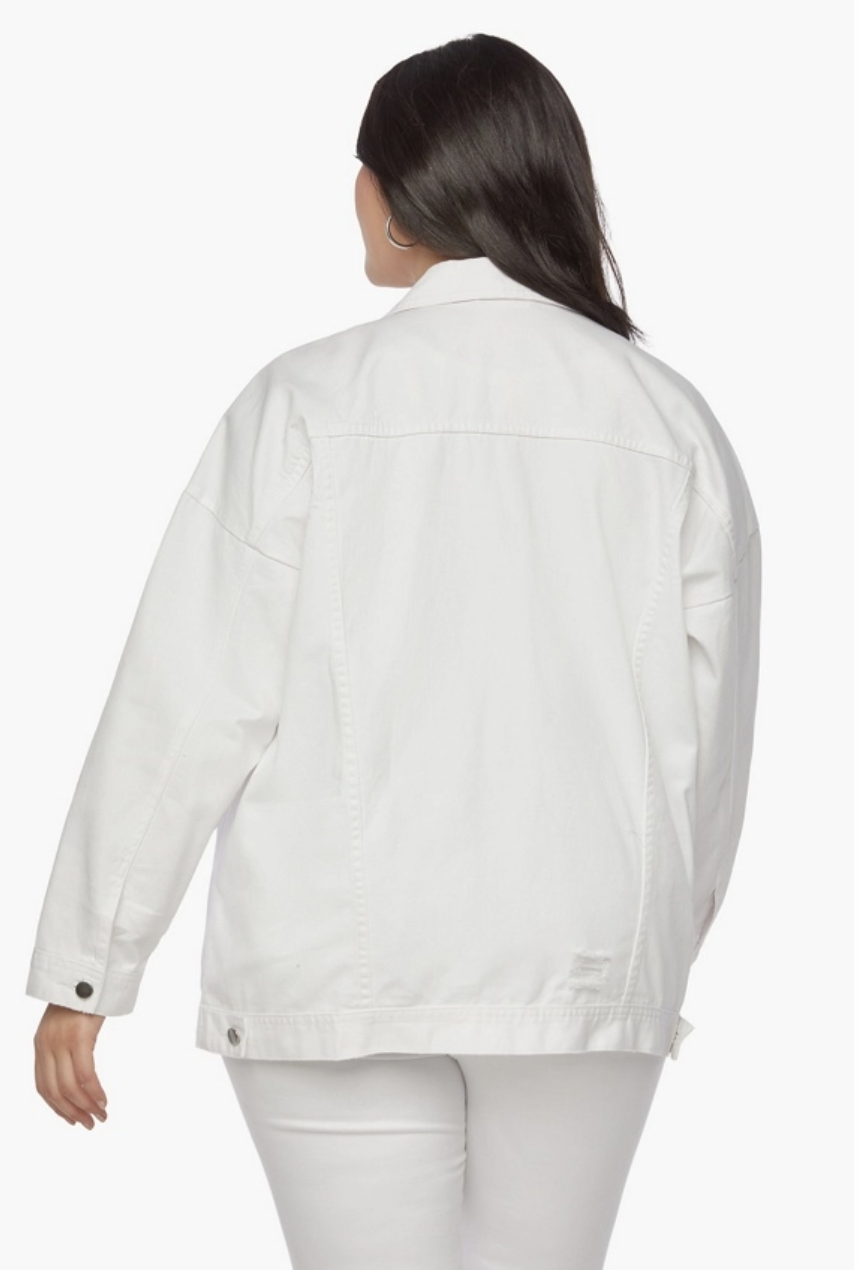 Oversized Denim Jacket - PFD White Wash
