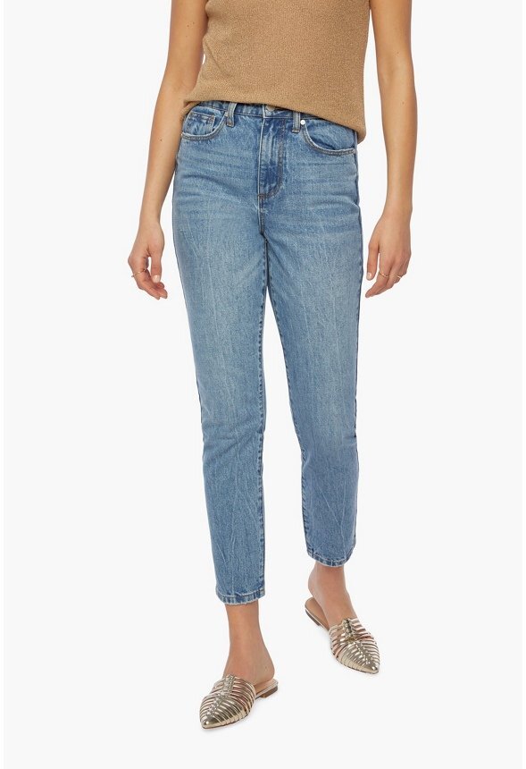 High Waist Vintage Tapered Jeans