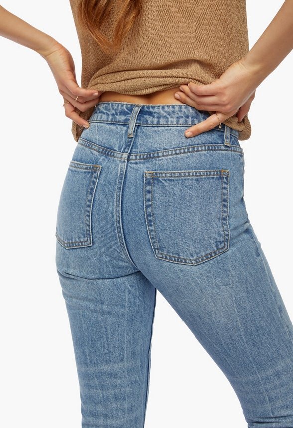High Waisted Vintage Tapered Jeans