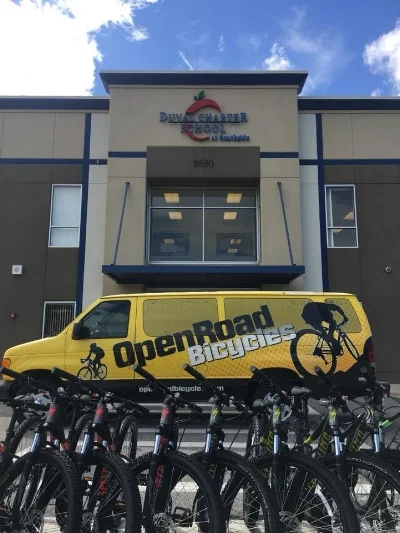 Open Road Built Up and Delivered the 20 Bikes to the School.