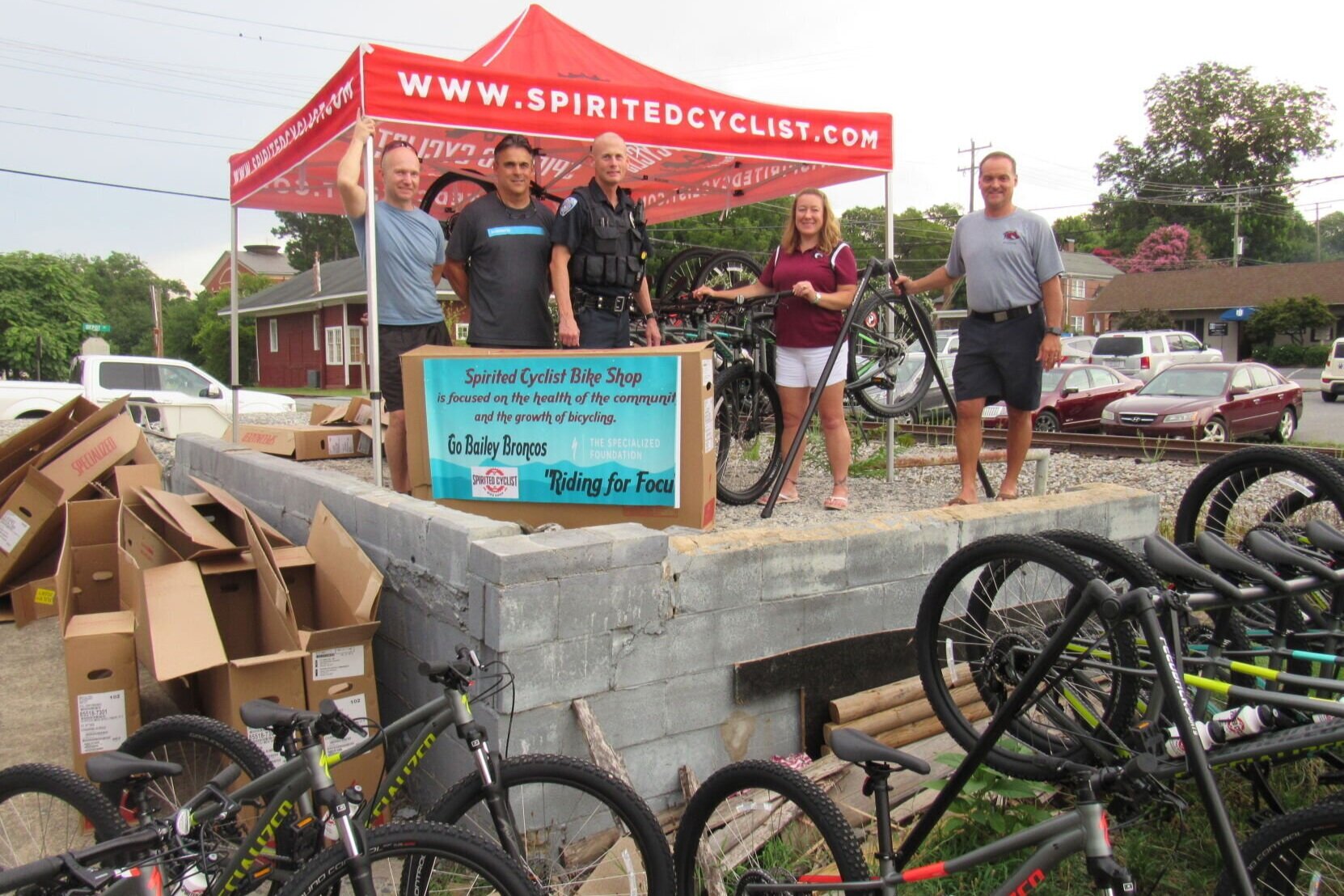 Cheers for Spirited Cyclist Bike Shop and Bailey Middle School!