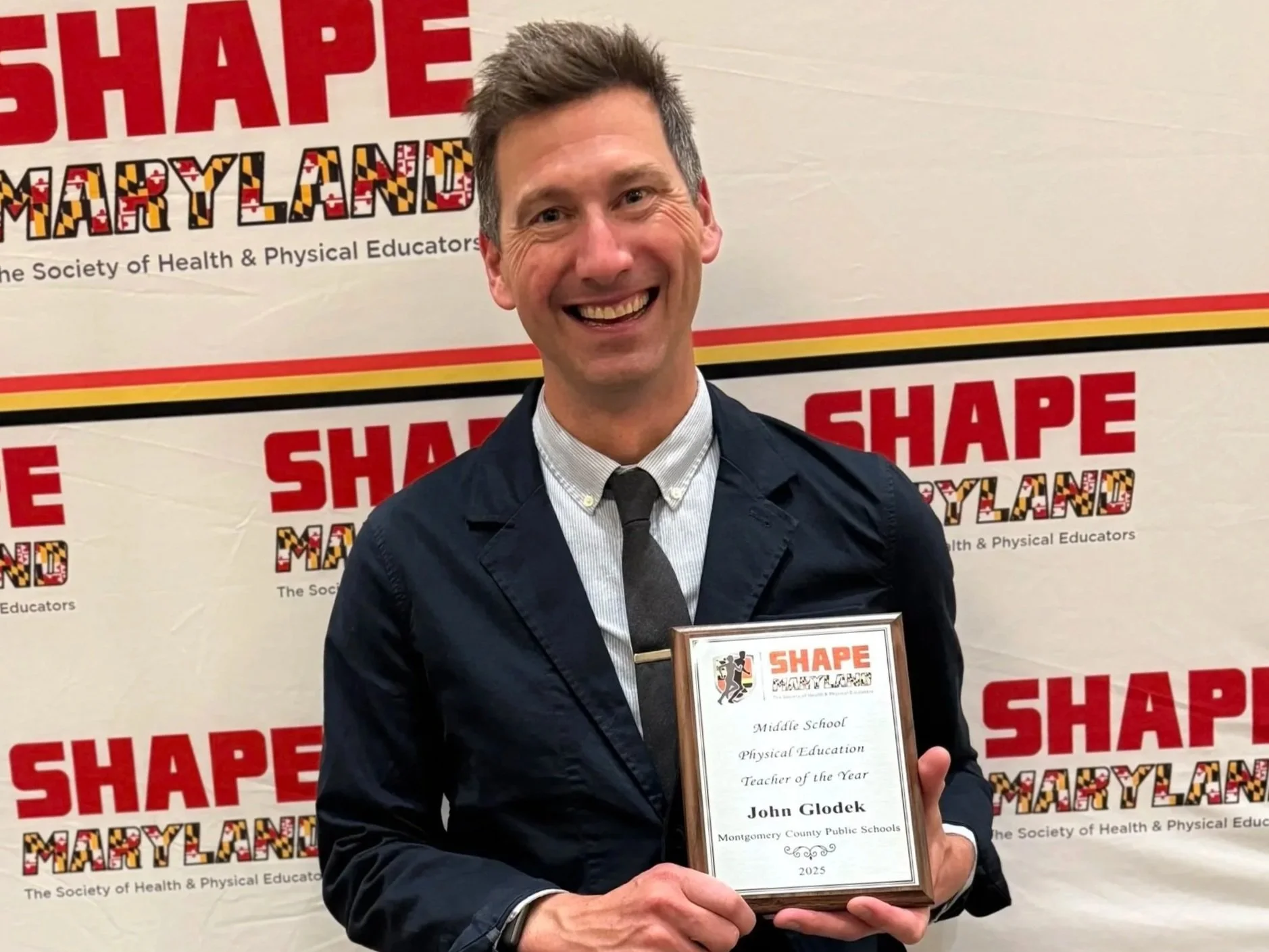 R4F Teacher Spotlight - John Glodek, SHAPE Maryland MS Physical Educator of the Year! 