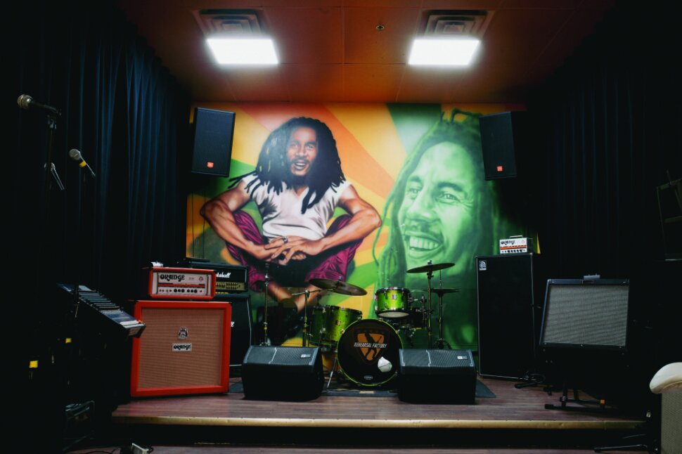 Inside a room at the Rehearsal Factory in Toronto