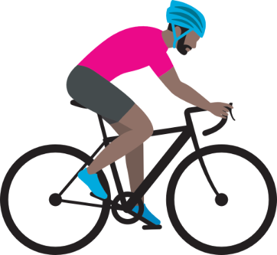 illustration of a cyclist