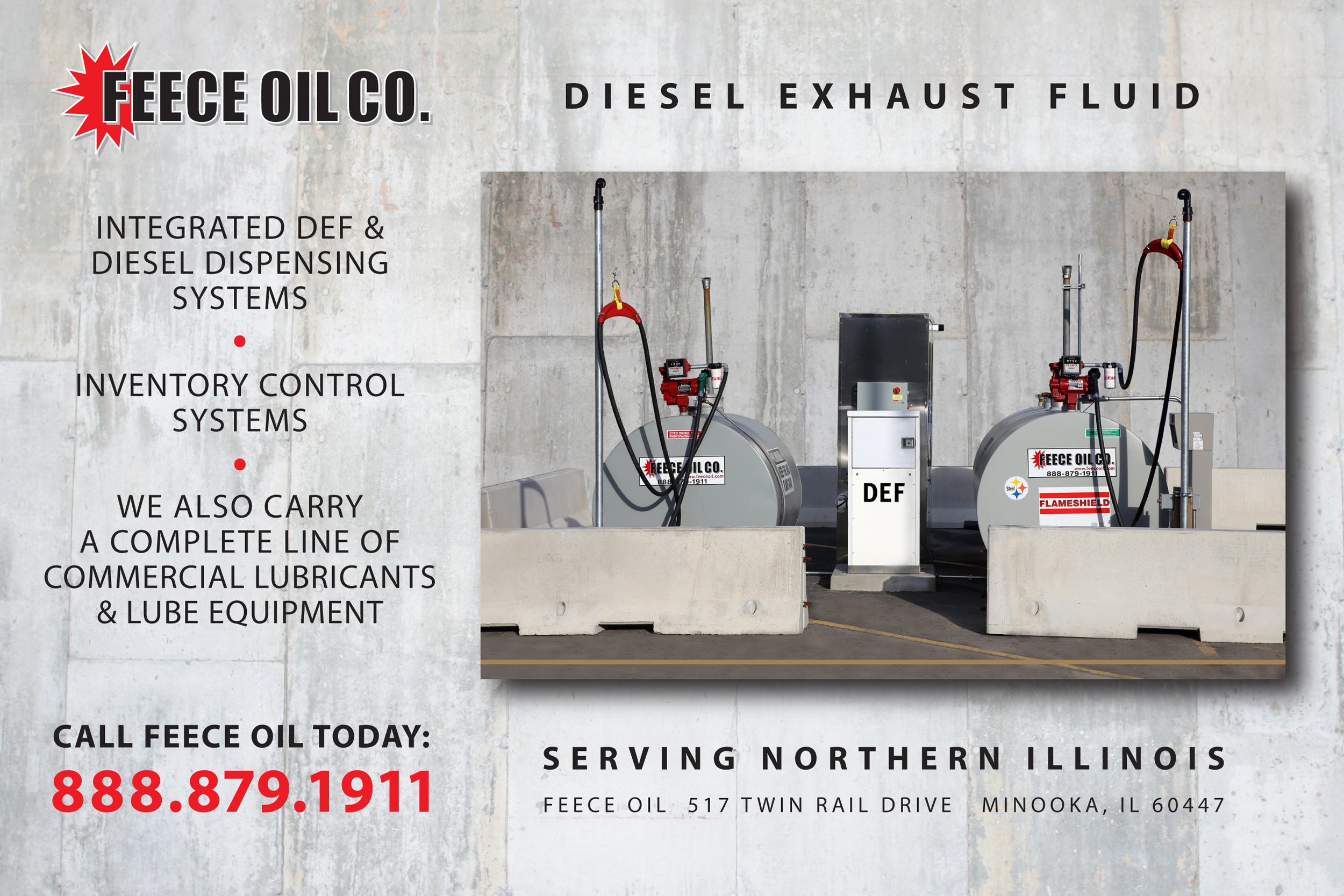 Feece Oil Post Card Ad