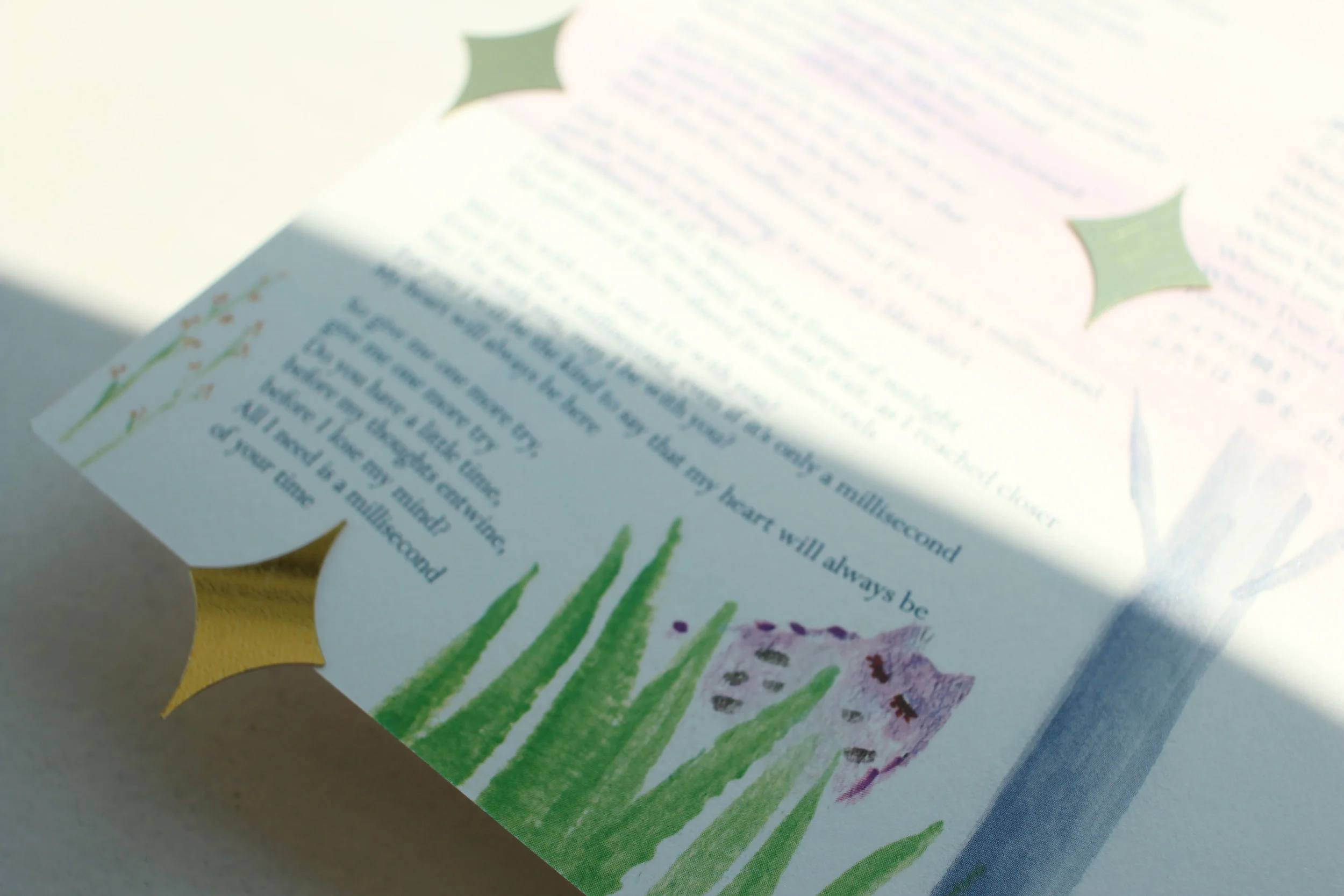 Lyrics of " Sapphire Skies " (2004) from EP "Unicorn Songbook: Journeys"|Illustration by Makiko Minowa