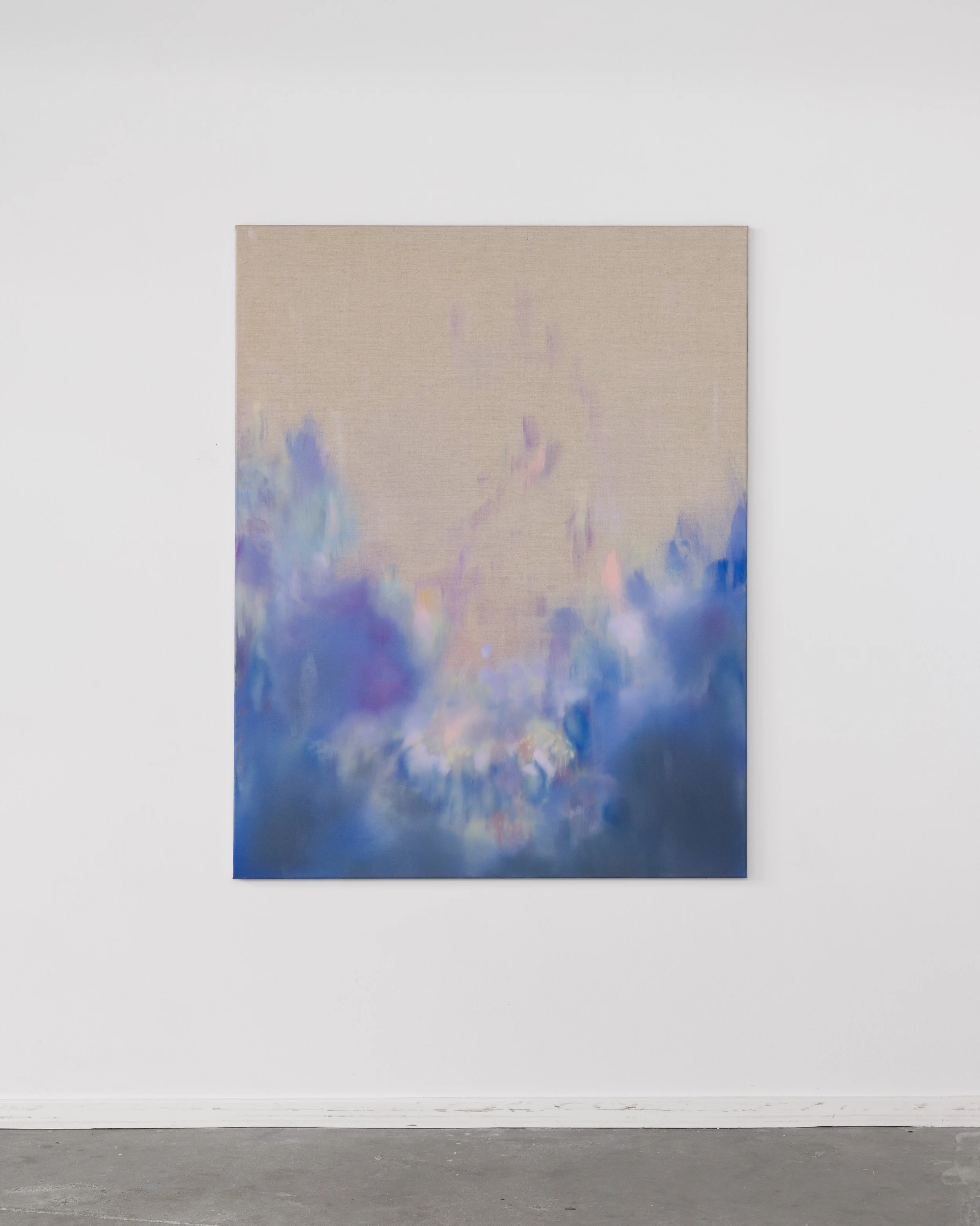 Seascape VI, 2026, 110 x 140 cm, Japanese watercolour and oil on canvas  Photo by Mikkel Kaldal  ©  