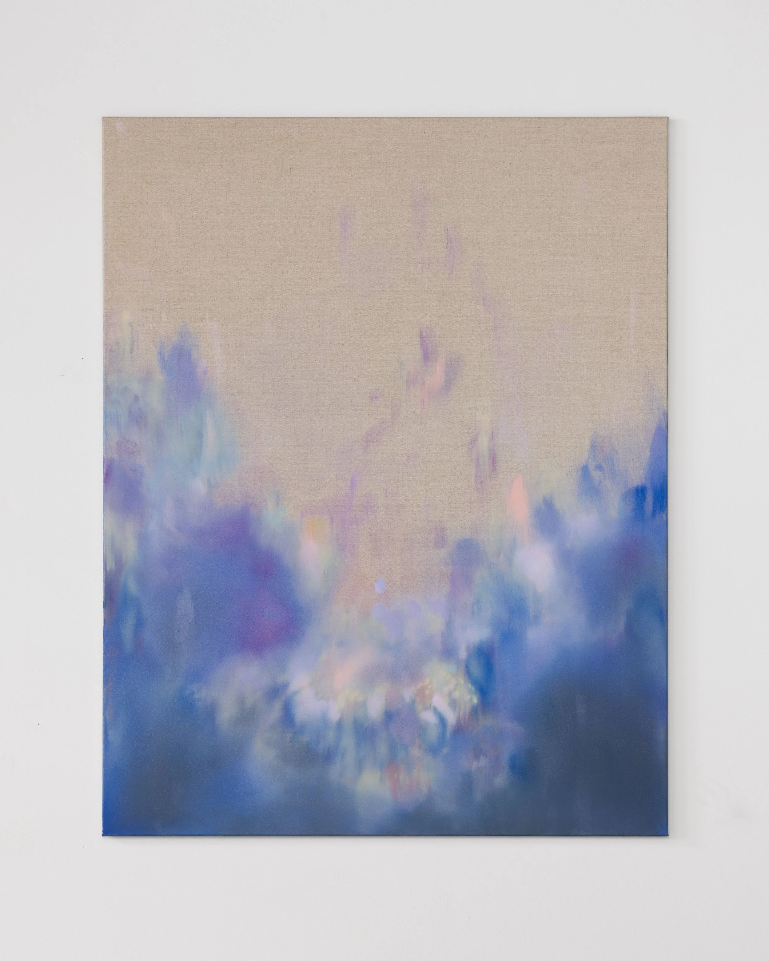  Seascape VI, 2026, 110 x 140 cm, Japanese watercolour and oil on canvas  Photo by Mikkel Kaldal  ©  