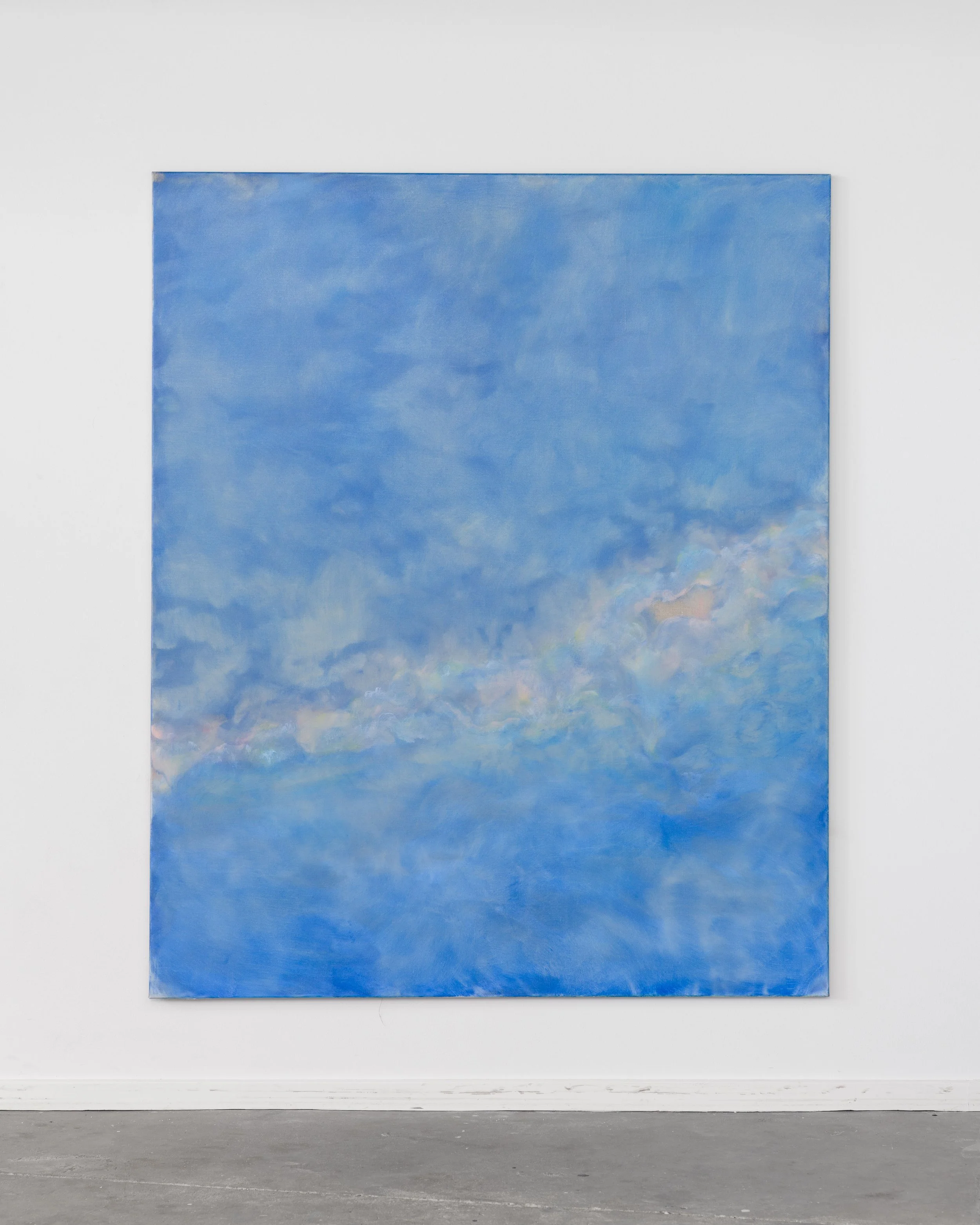  Seascape III, 2026, 140 × 170 cm, Japanese watercolour and oil on canvas  Photo by Mikkel Kaldal  ©  