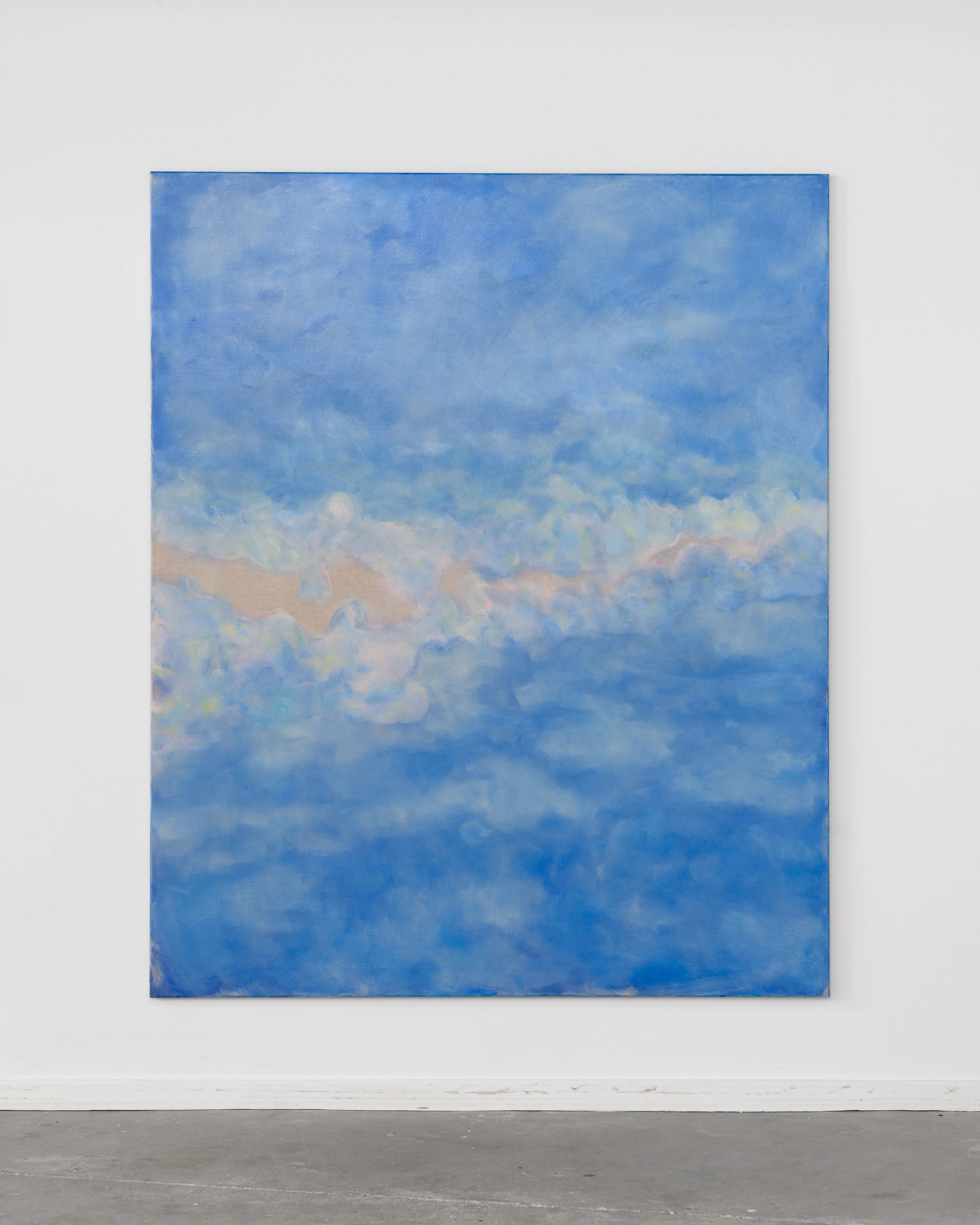  Seascape IIII, 2026, 140 × 170 cm, Japanese watercolour and oil on canvas  Photo by Mikkel Kaldal  ©  