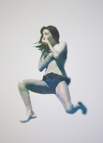 Erica Seccombe, Mid point, 2015, screen print on paper, edition 8, 38 x 56 cm