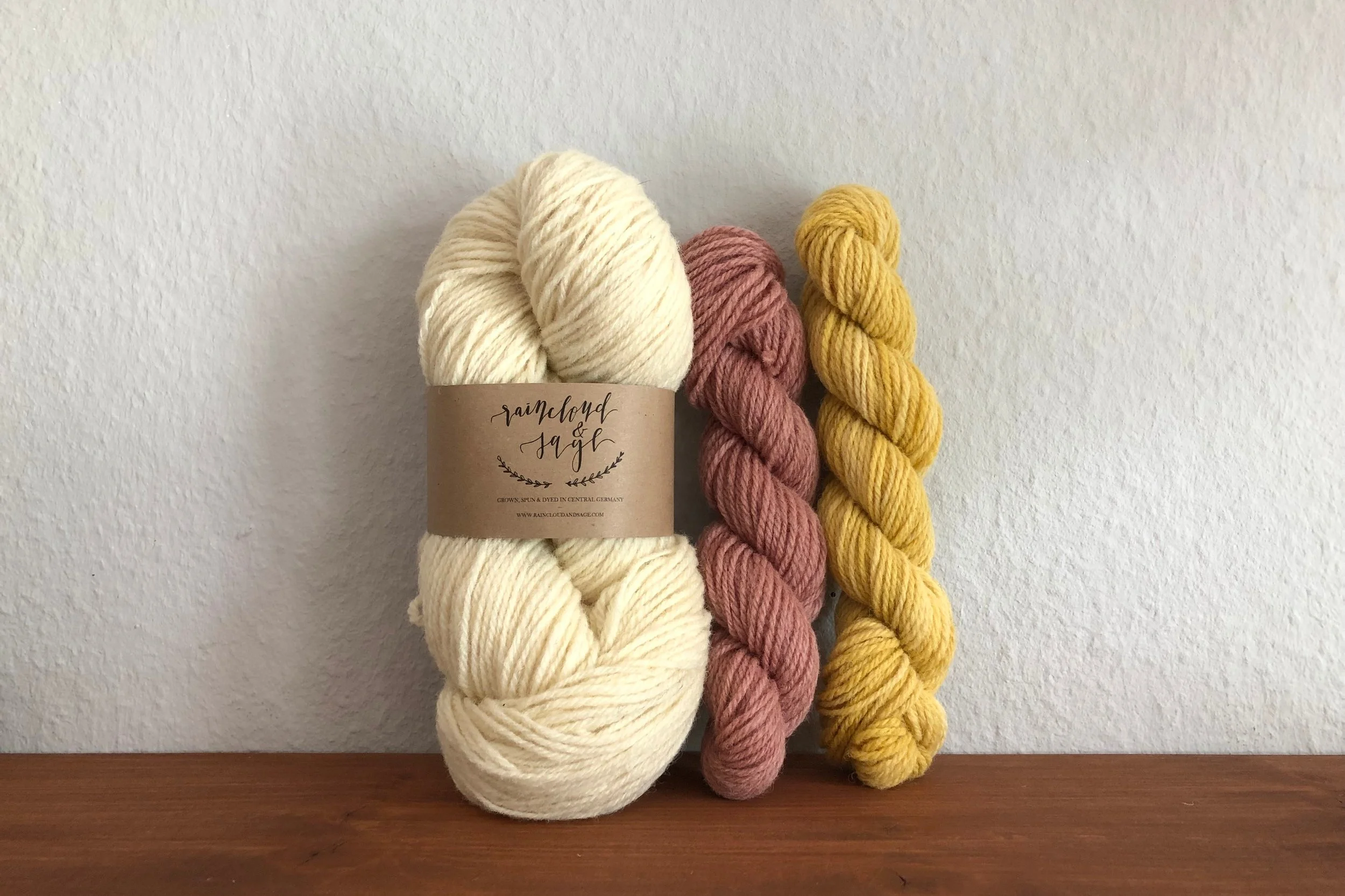 Our own non superwash, nylon free sock kits, available in our shop .