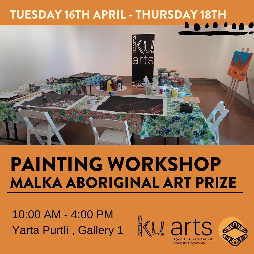The second instalment of painting workshops for independent artists to work on a Malka Art Prize entry will be held at Yarta Purtli from the 16th- 18th April.

Artists are encouraged to come along and learn how to stretch and prime their own canvas a