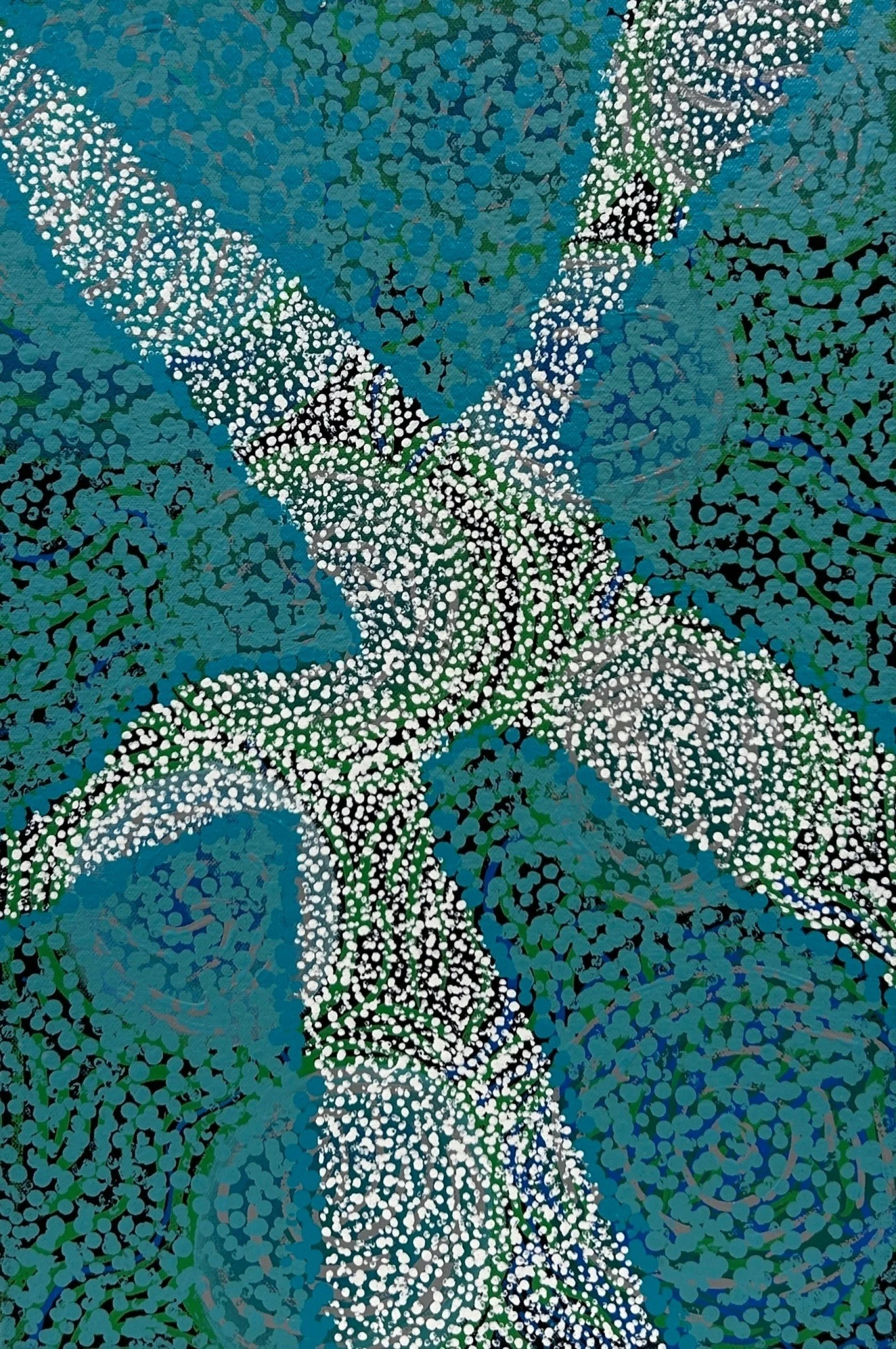 ARTWORK SPOTLIGHT: Waterhole Dreaming by Sherrie Jones
📍Arts Ceduna on the Far West Coast
🎨 Painter

Now showing in WATER STORIES at Yitpi Yartapuultiku until 16 March 2026.
Water Stories highlights the interconnection between people and the enviro